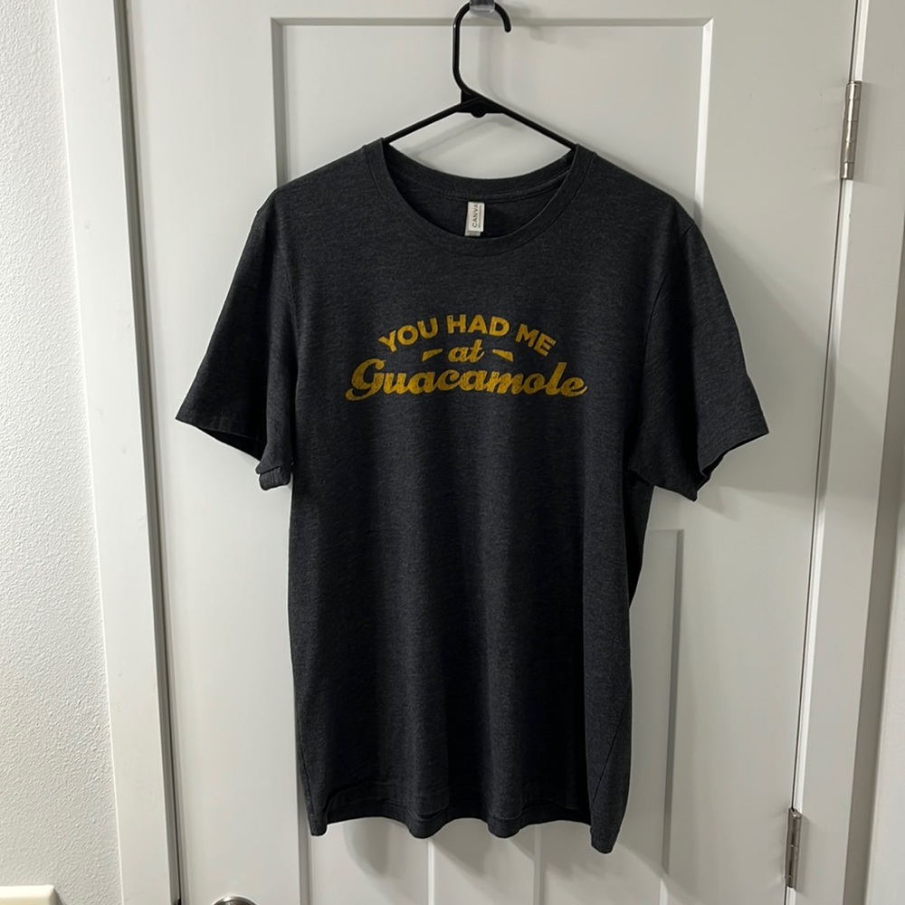 “You Had Me at Guacamole” t-shirt size large from R Taco/Rusty Taco.